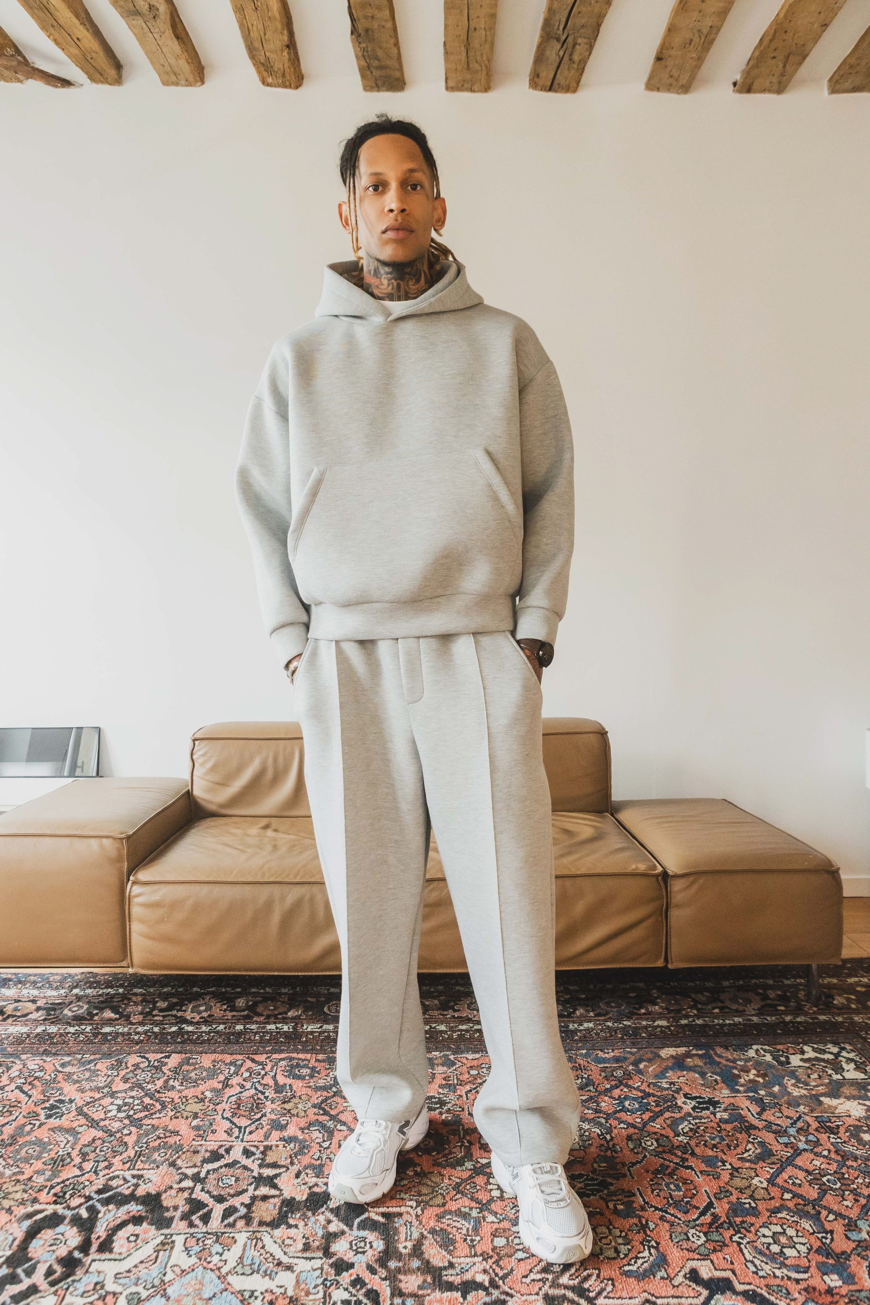 Ensemble sweat jogging néoprène décontracté