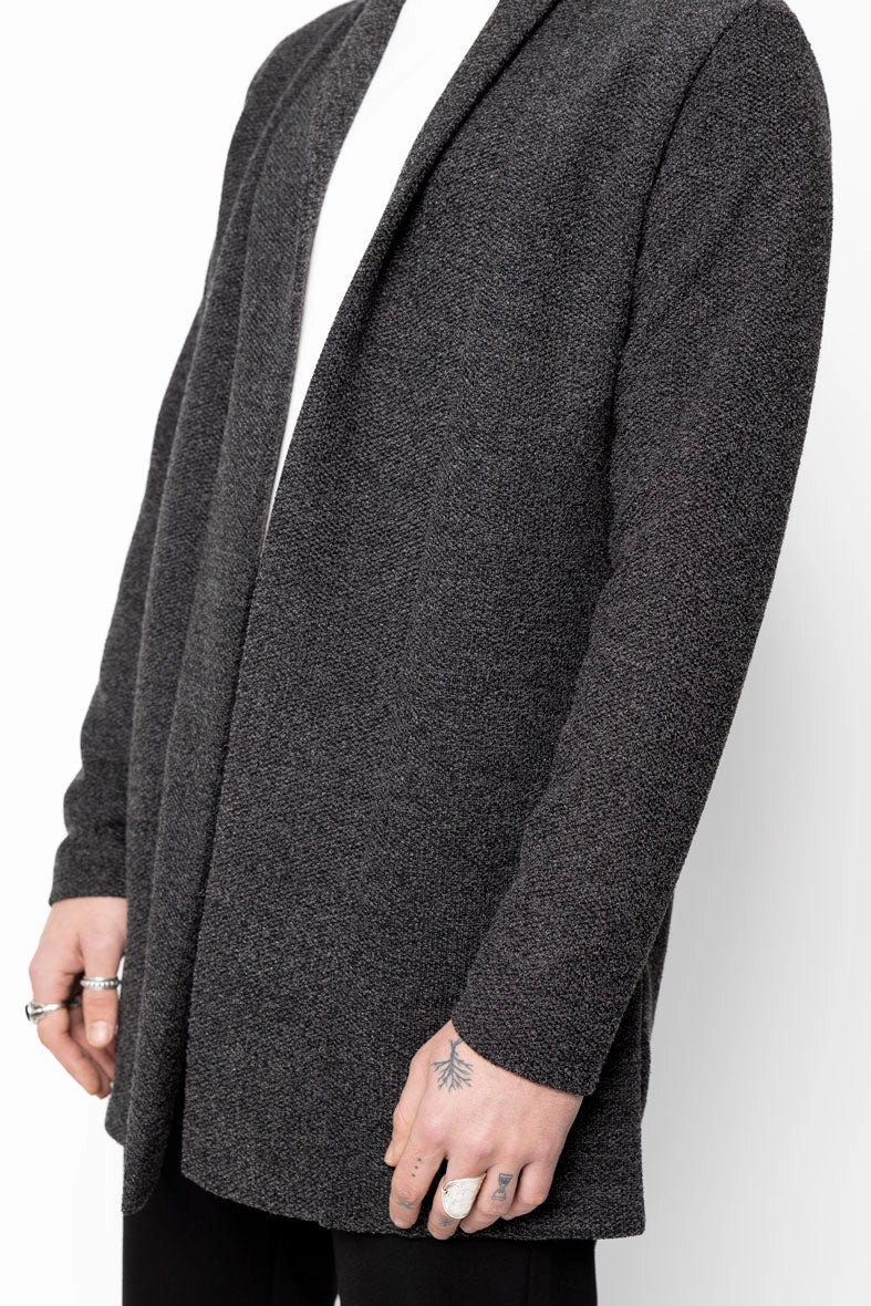 Gilet long oversize en maille fine