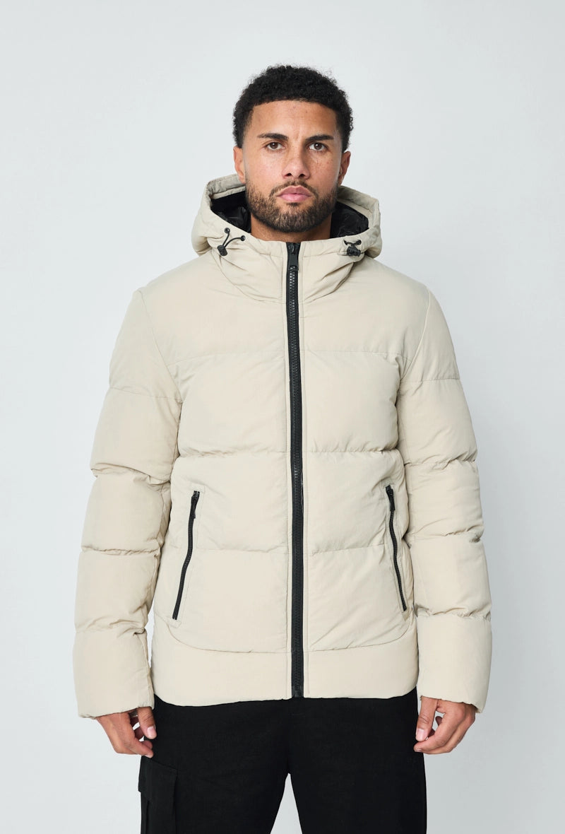 Doudoune matelassé à capuche