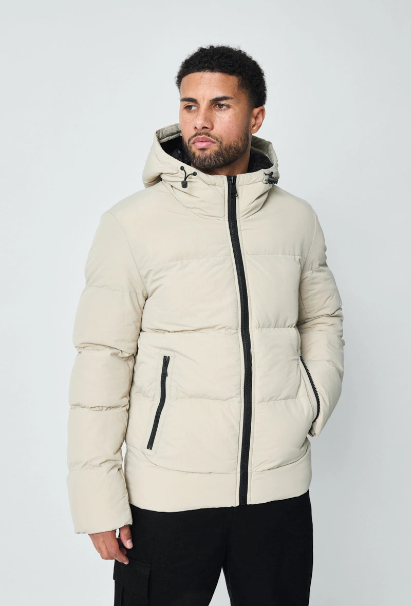 Doudoune matelassé à capuche