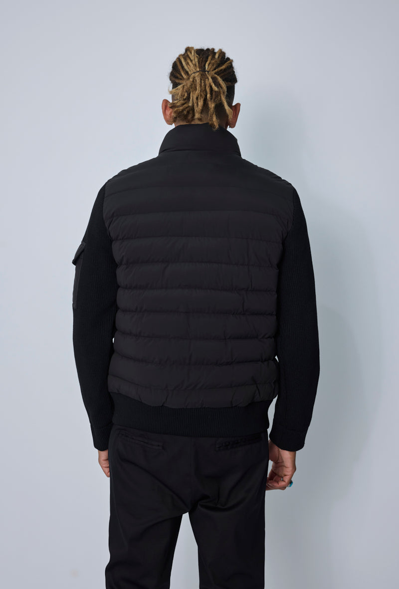 Veste matelassée col montant