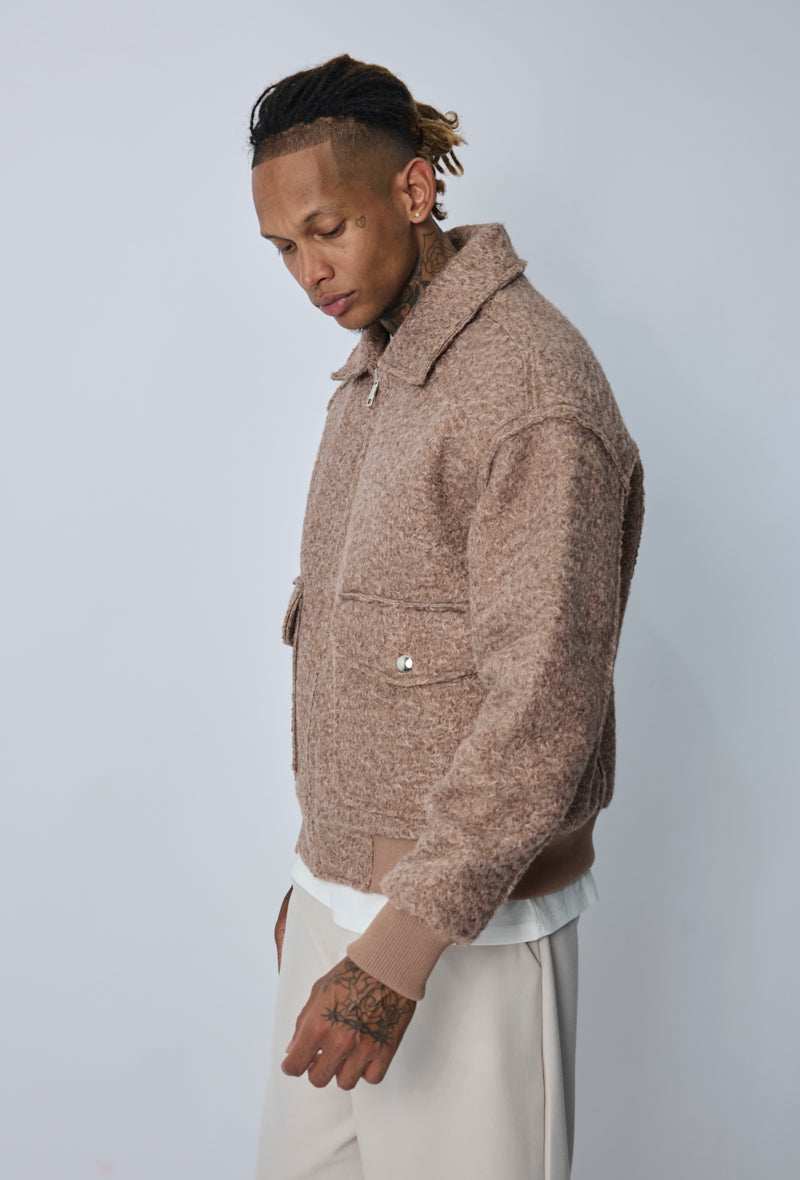 Veste bomber col revers