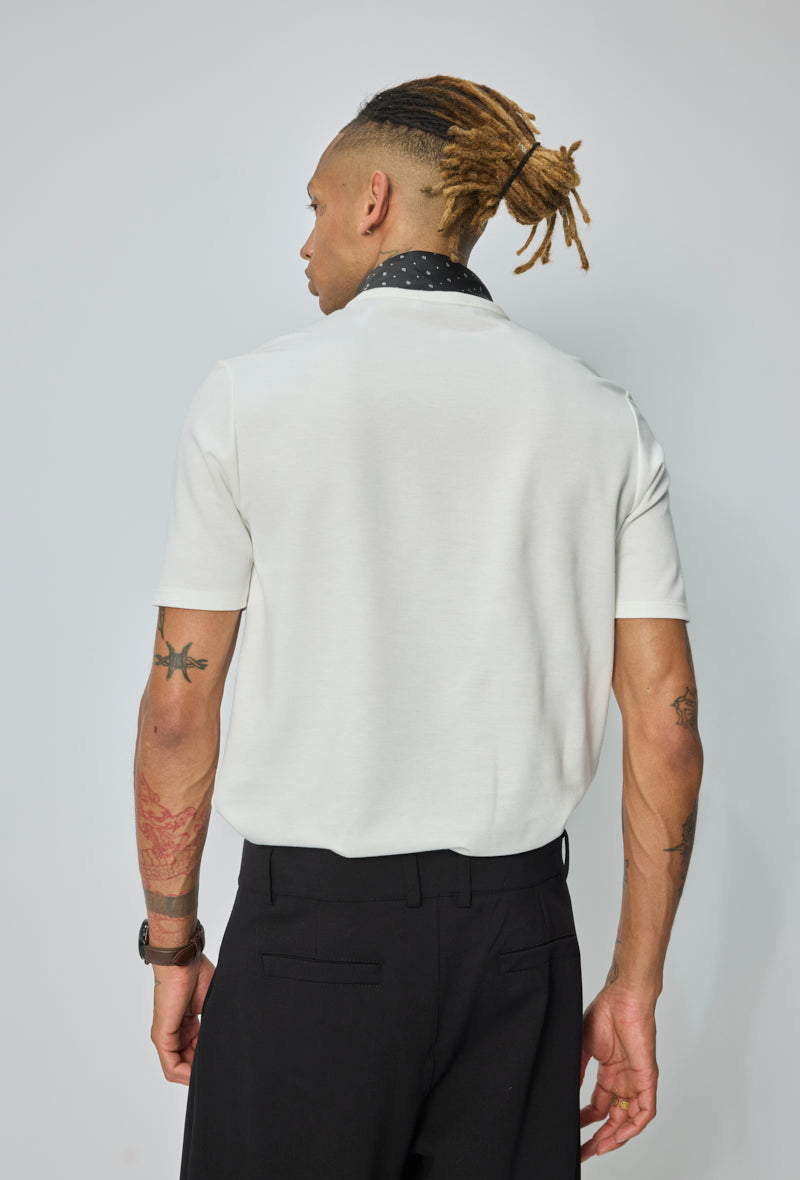 Polo col classique ajusté
