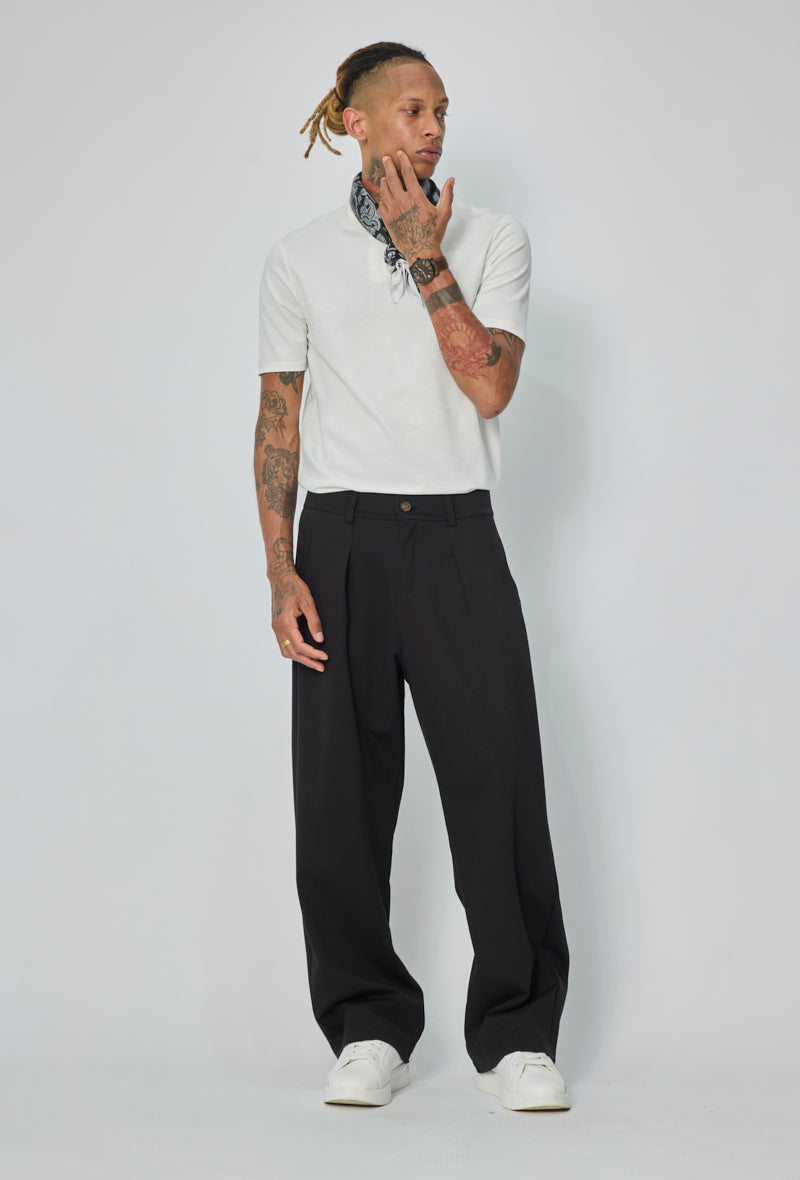 Polo col classique ajusté