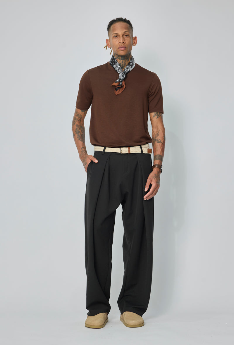 Polo col classique ajusté