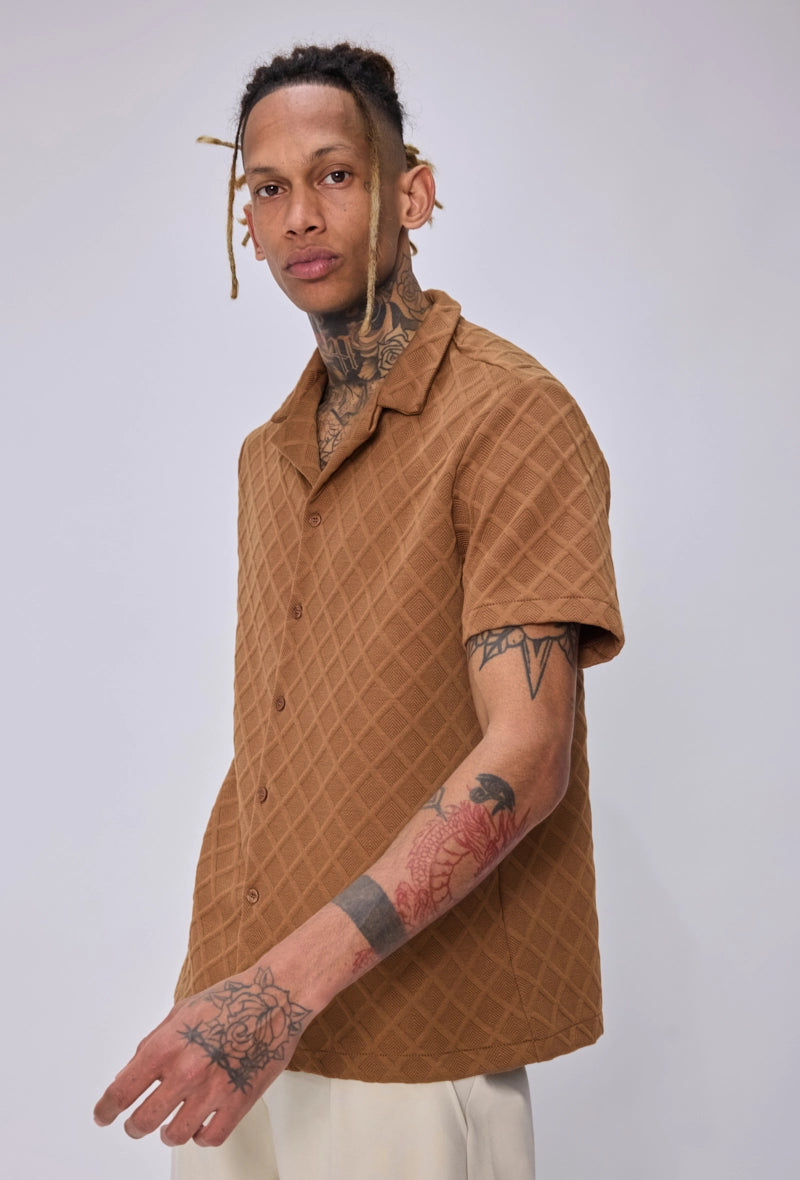 Chemise bowling manches courtes
