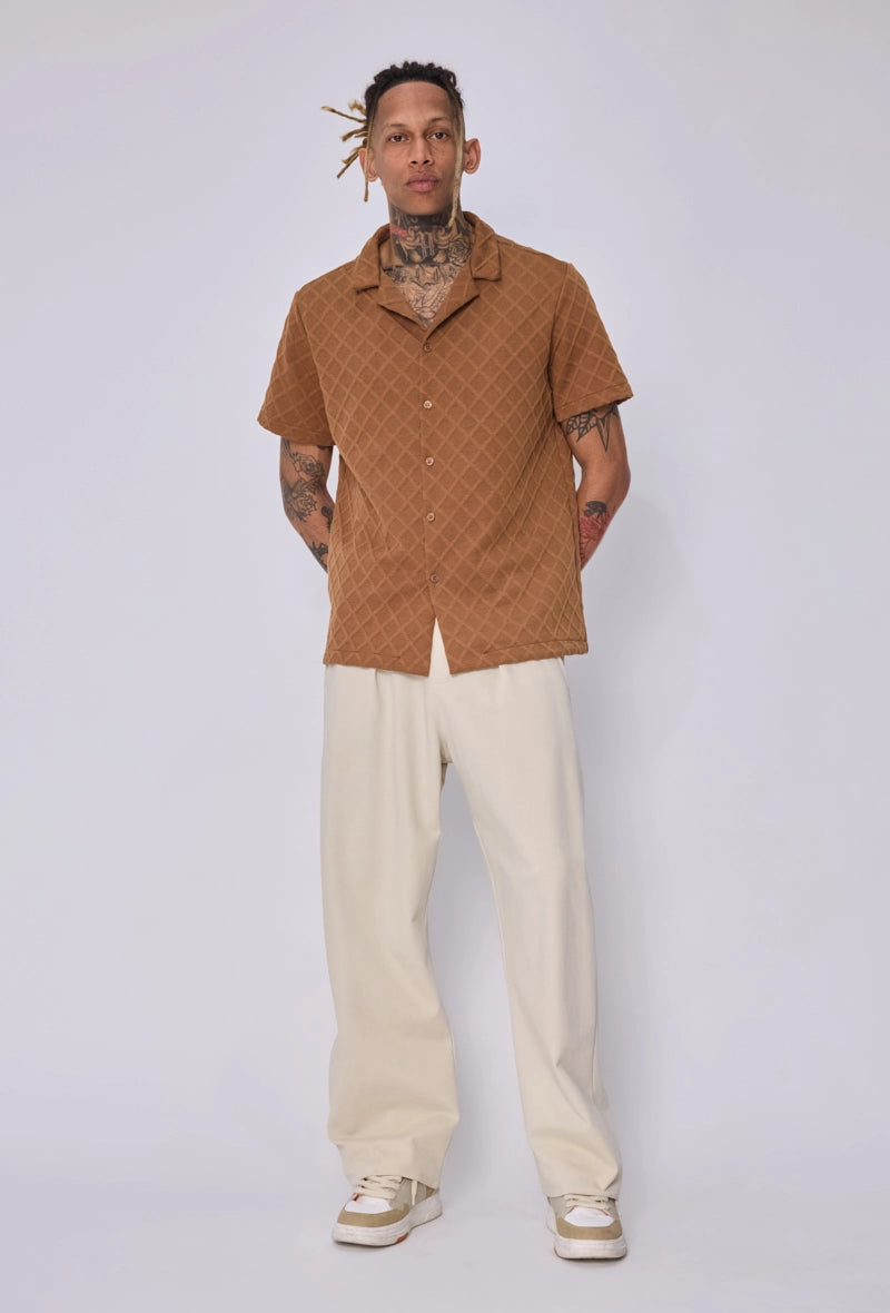 Chemise bowling manches courtes