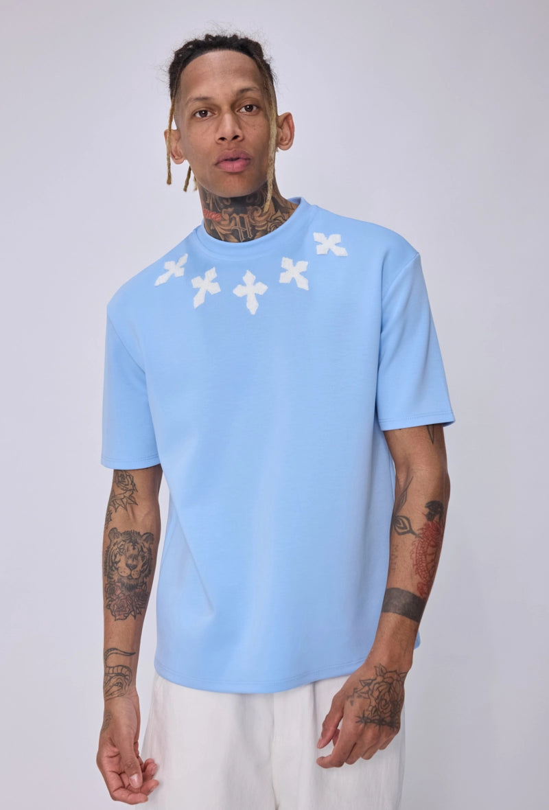 T-shirt à motif croix
