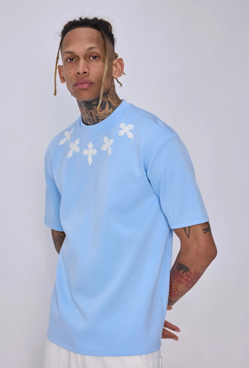 T-shirt à motif croix