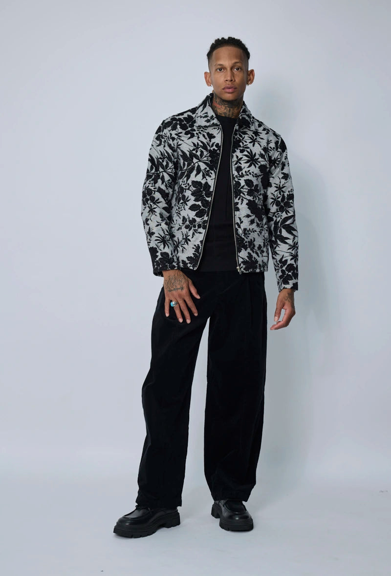 Veste florale zippée