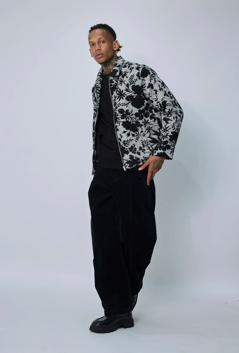 Veste florale zippée