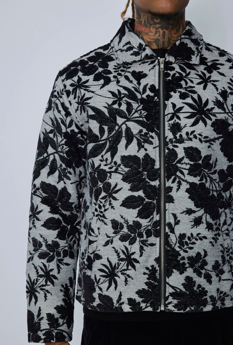 Veste florale zippée