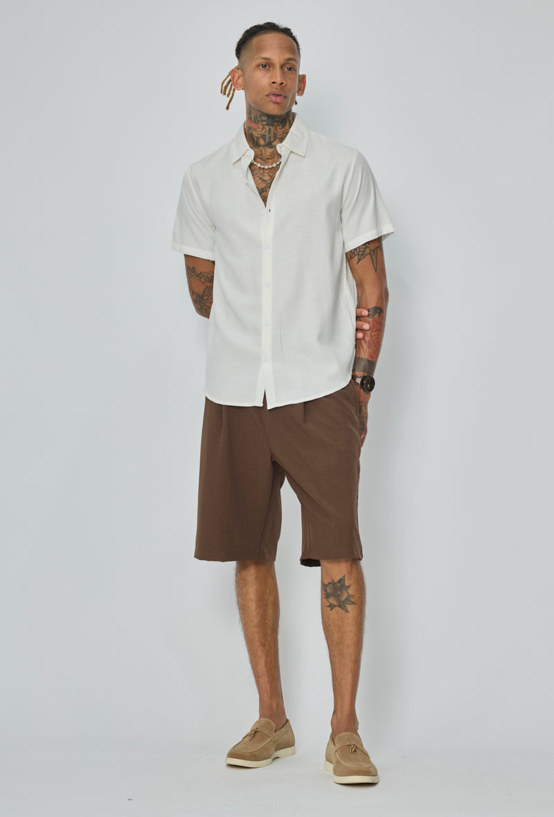 Chemise col classique casual