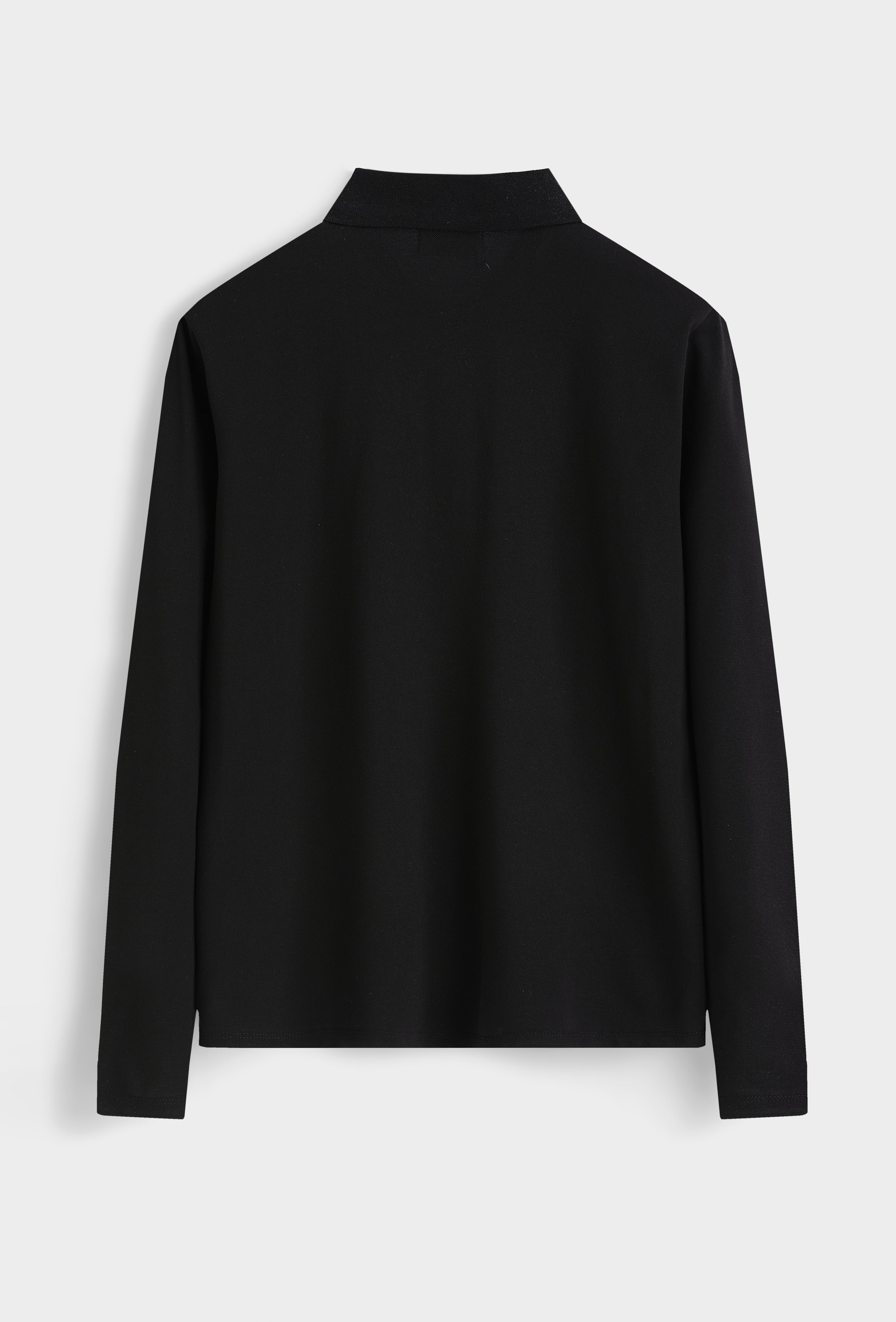 Polo zippé slim