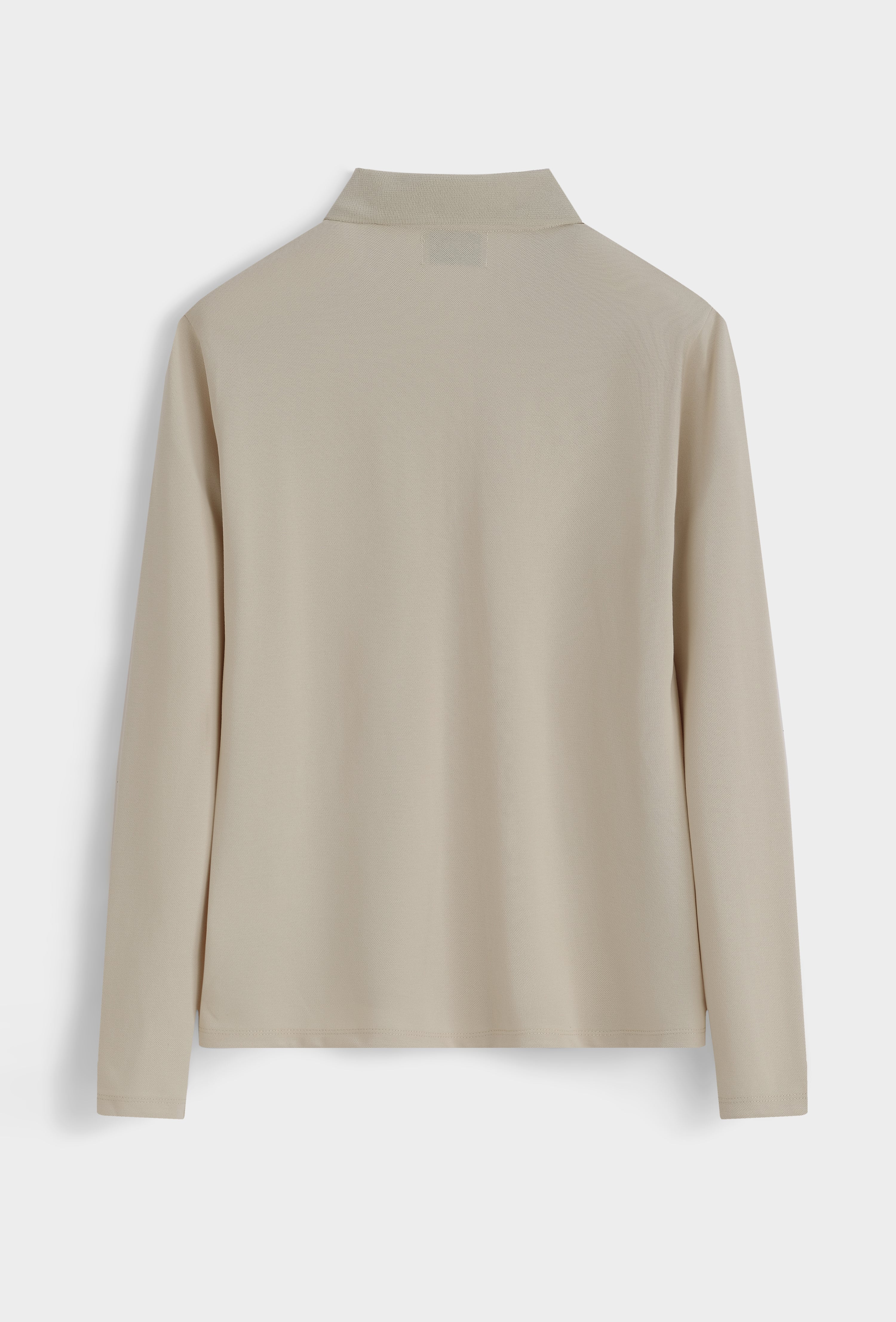 Polo zippé slim