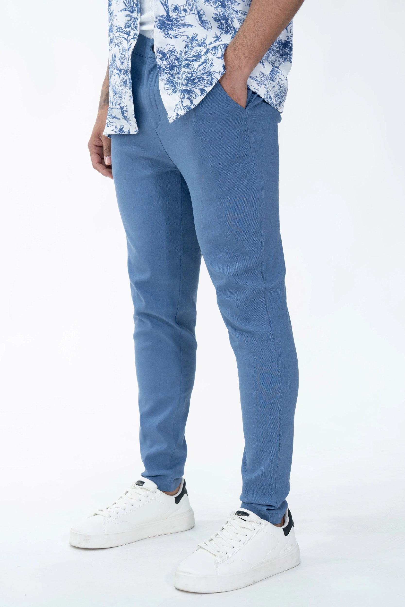 Classic plain chino pants