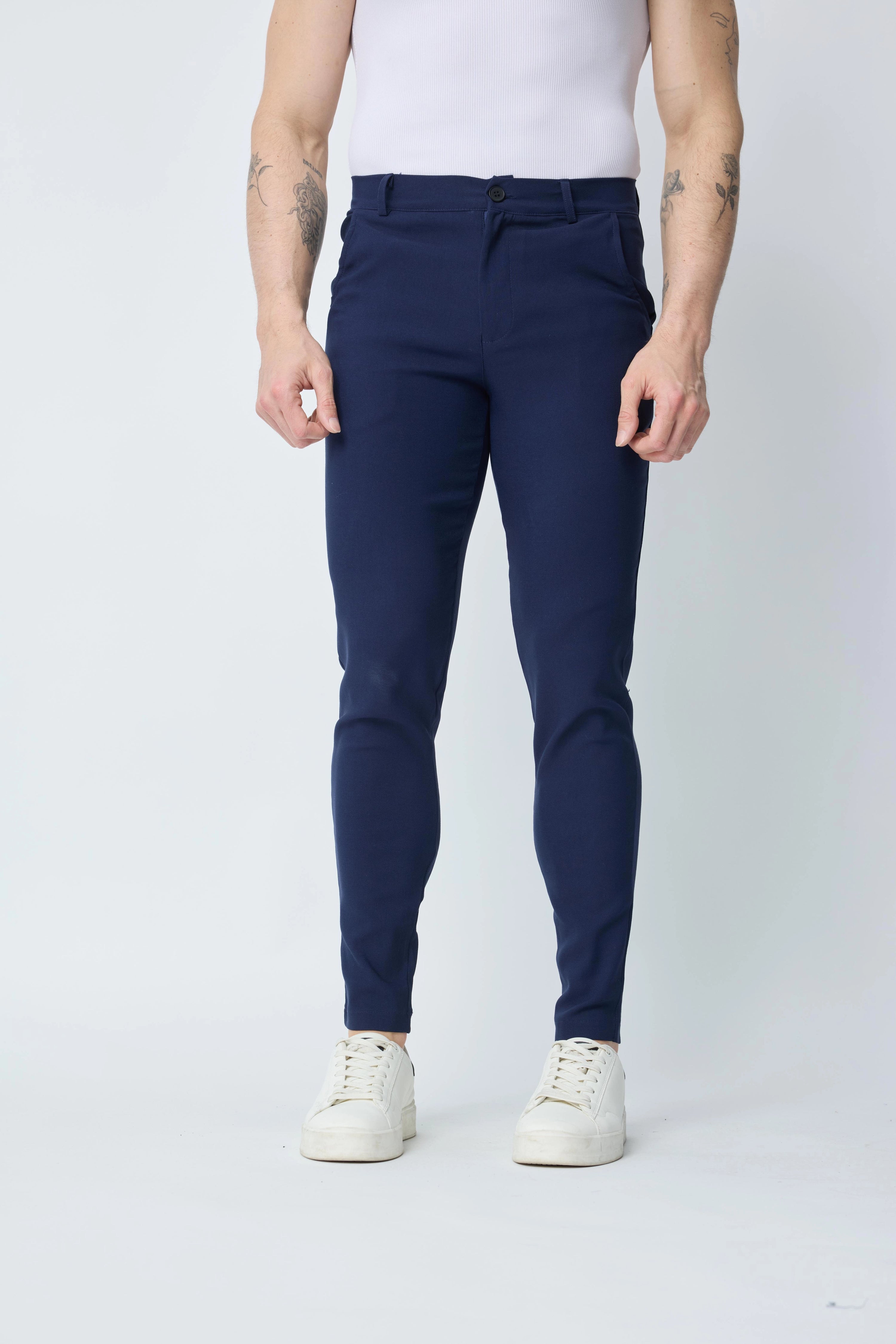 Pantalon chino classique uni