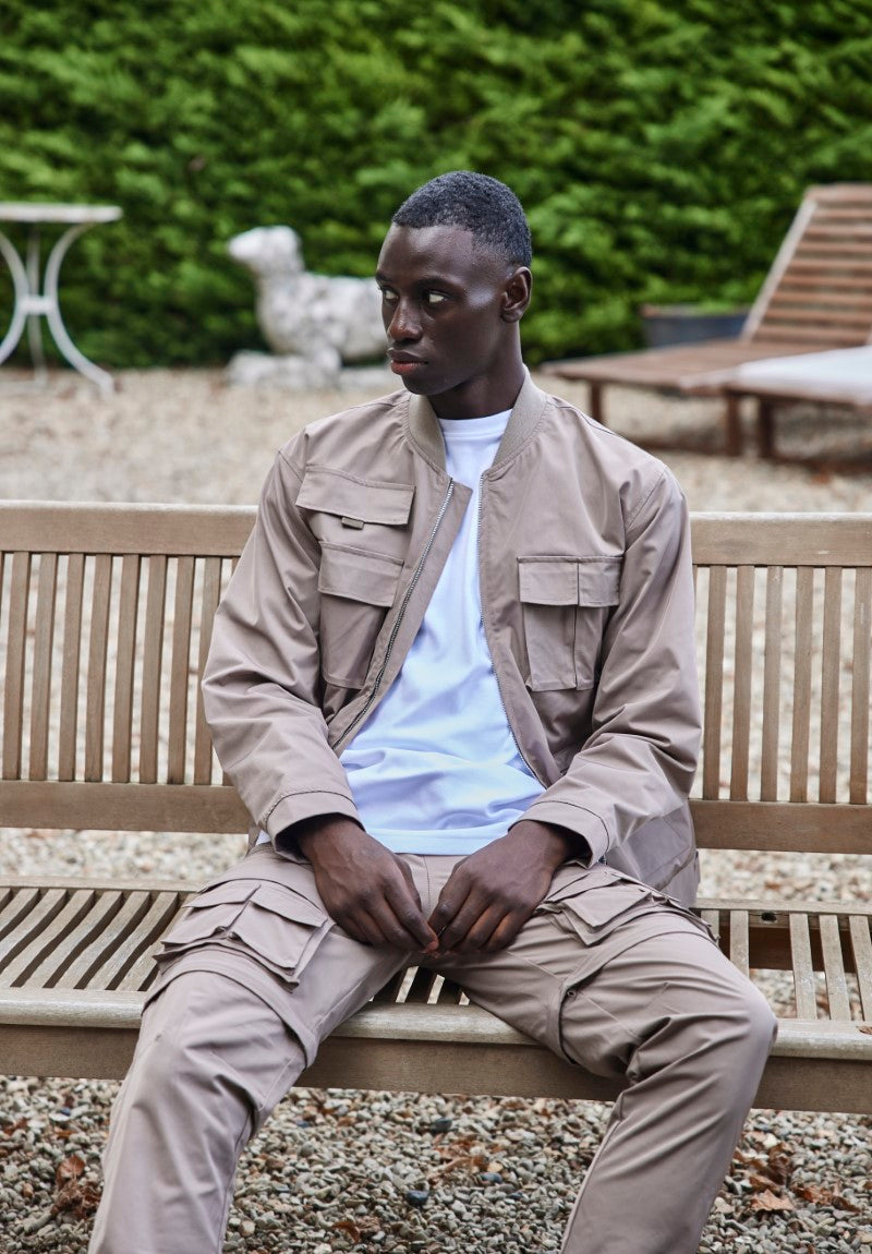 Utility multi-pocket bomber jacket – Frilivin