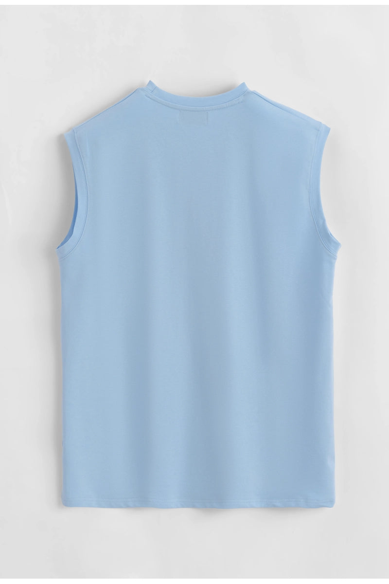 Oversized sleeveless t-shirt