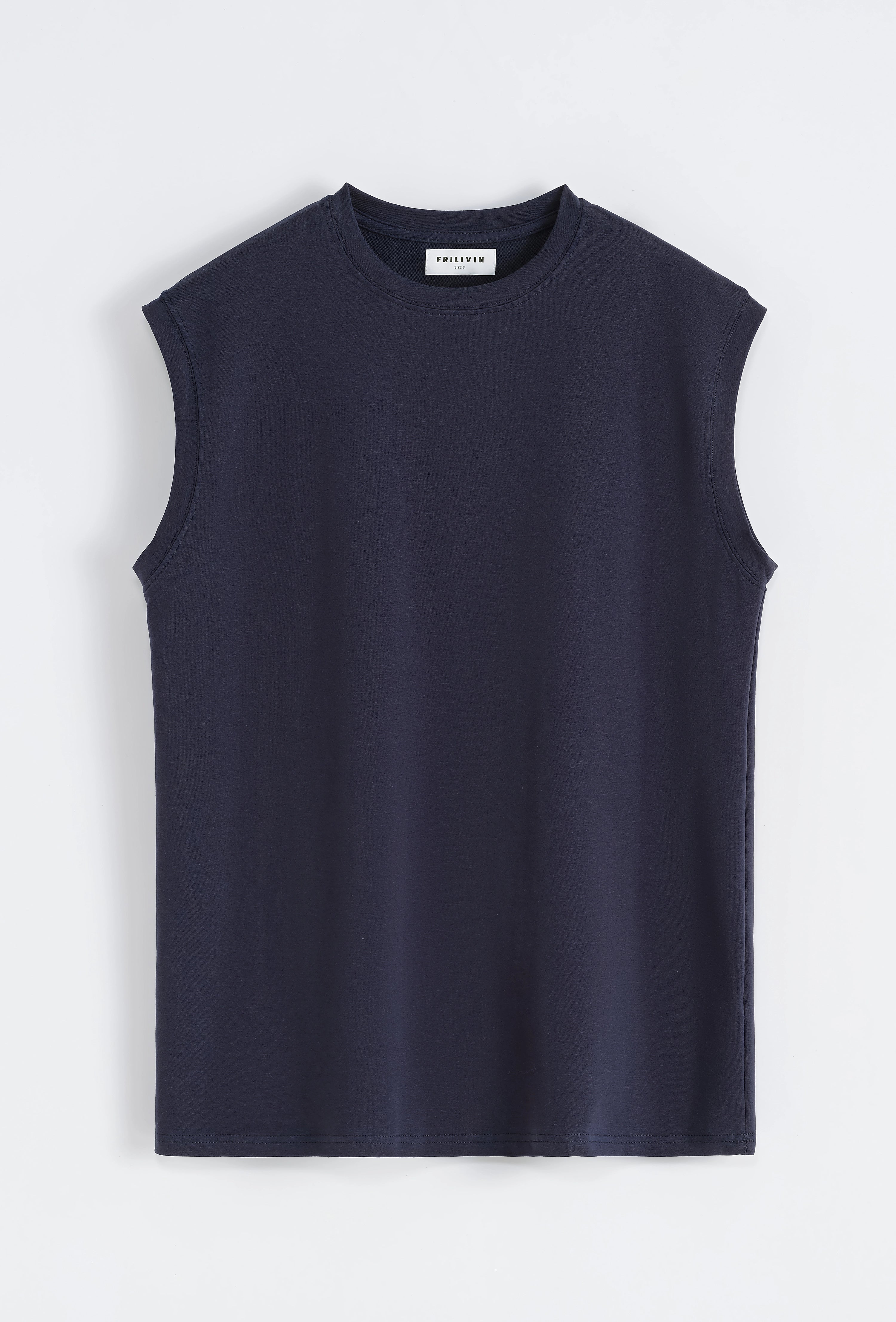 T-shirt débardeur uni sans manches