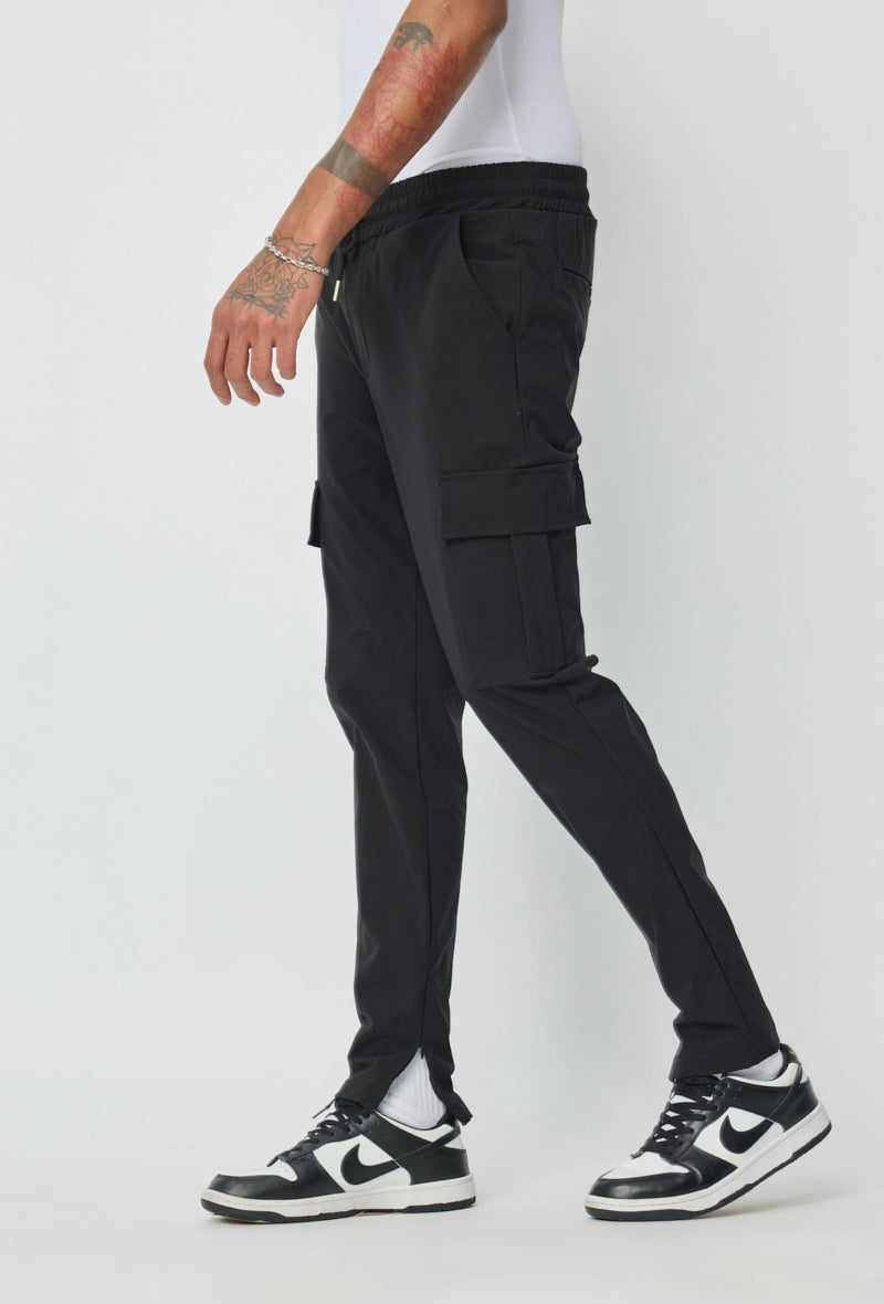 Adjustable pants with drawstring at the waist