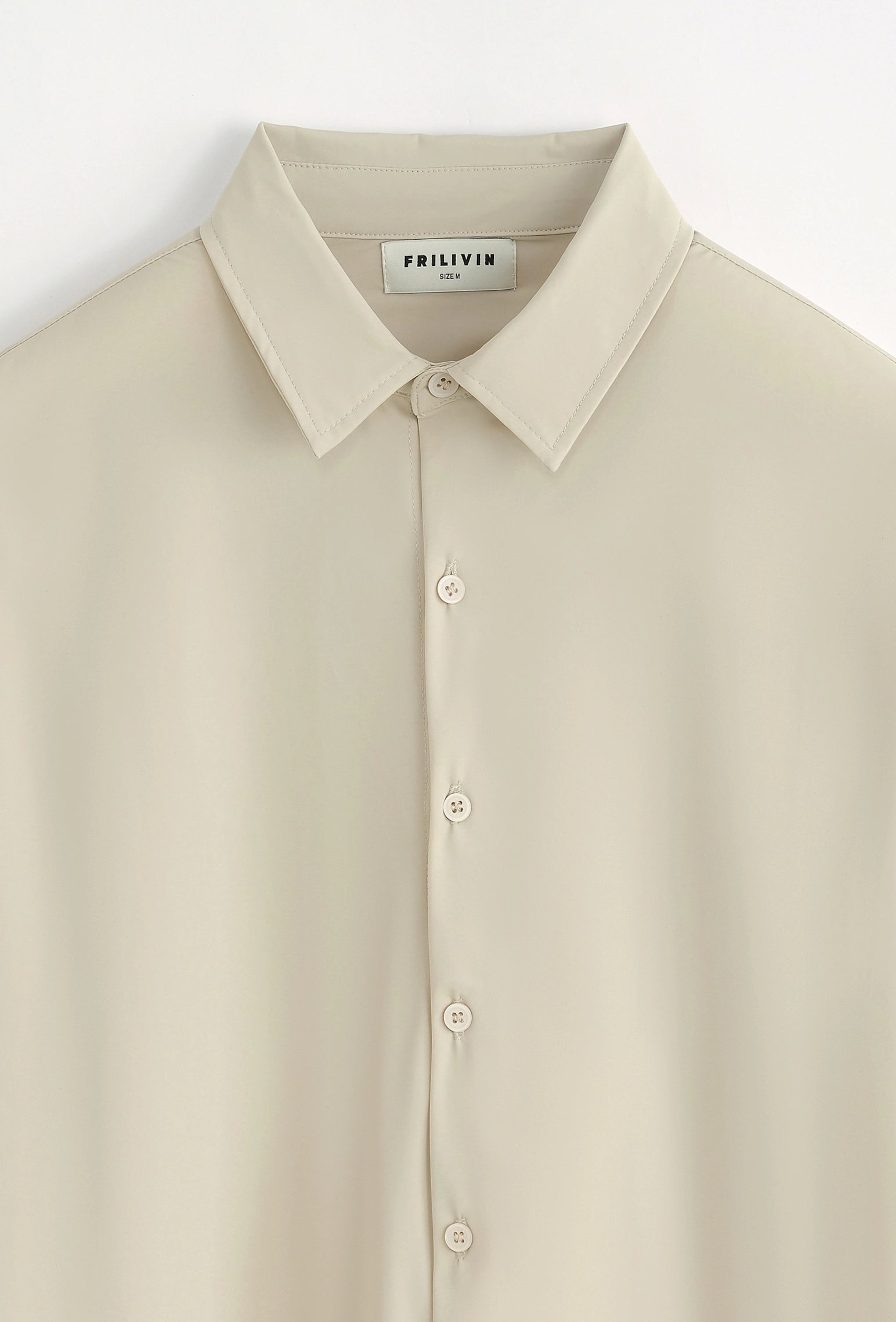 Plain long-sleeved shirt