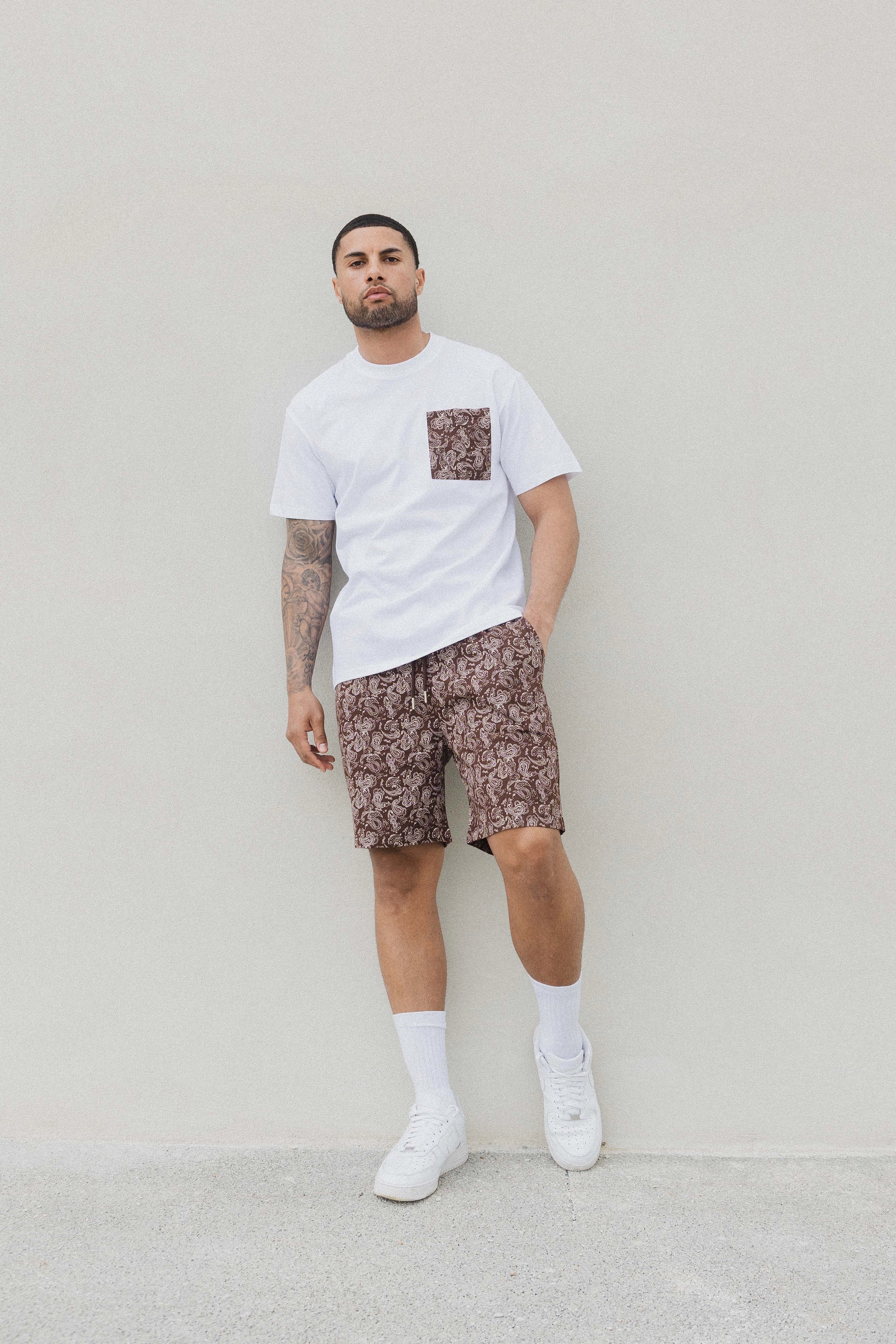 Bandana shorts t-shirt set