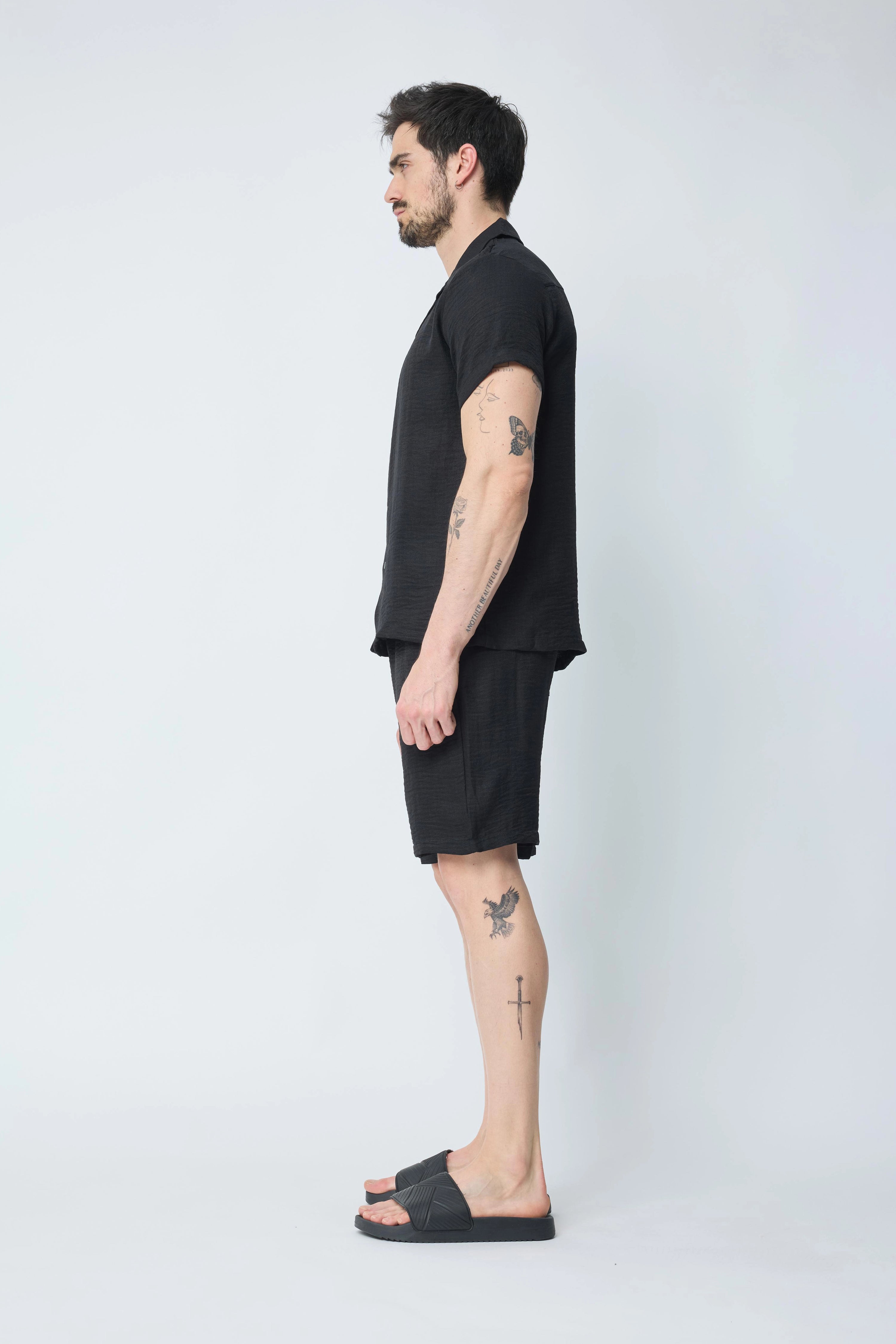 Ensemble chemise manches courtes short