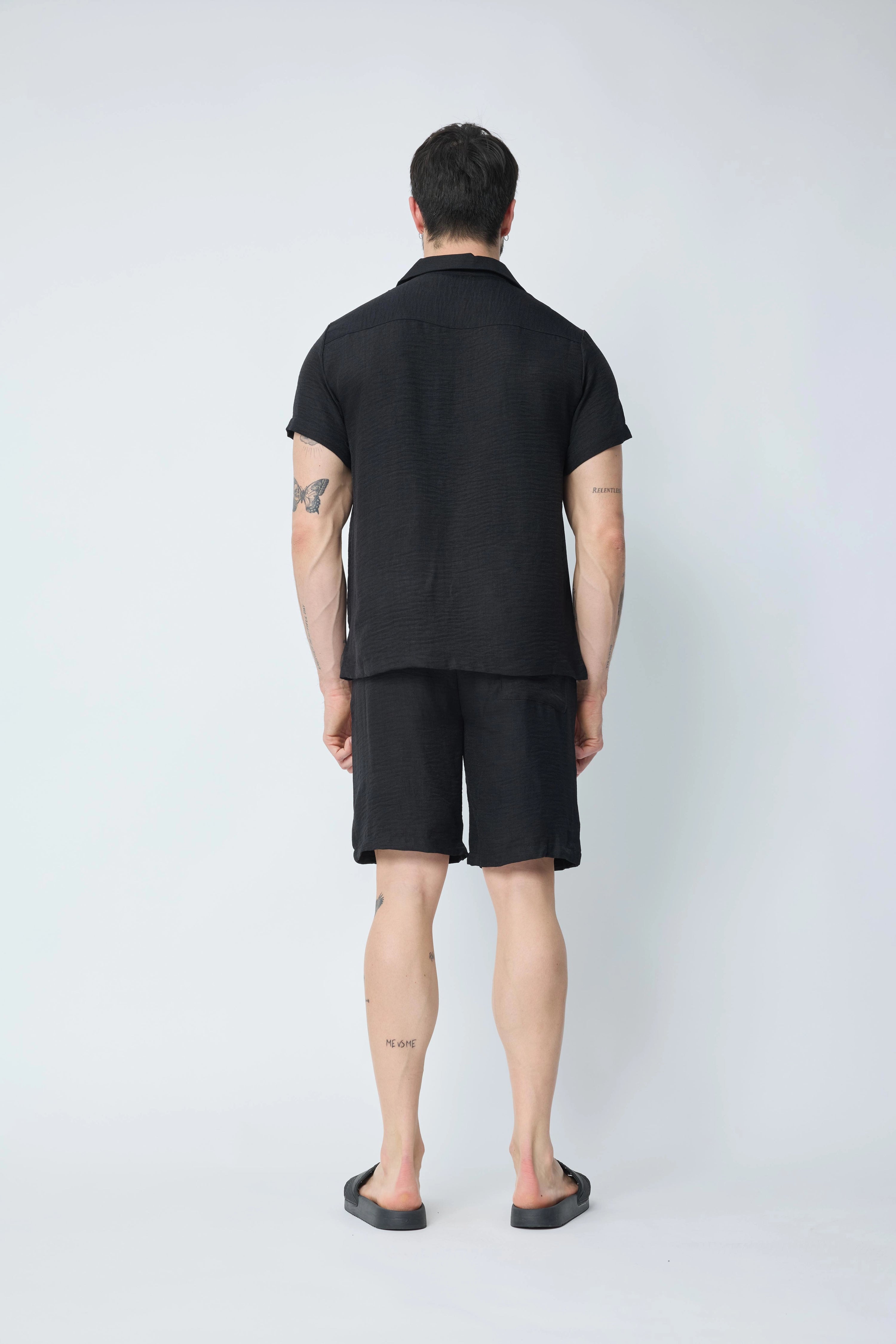 Ensemble chemise manches courtes short