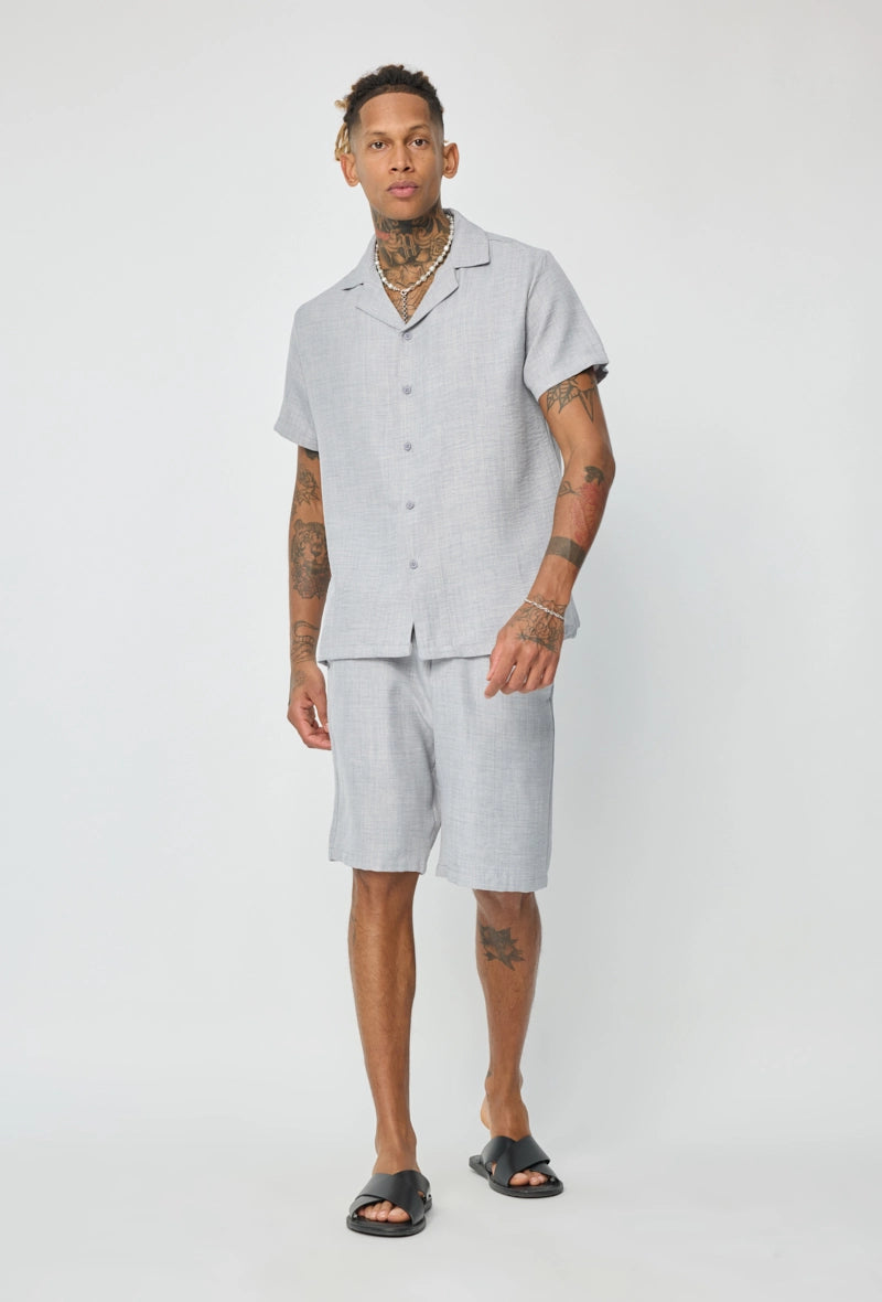 Ensemble chemise manches courtes short
