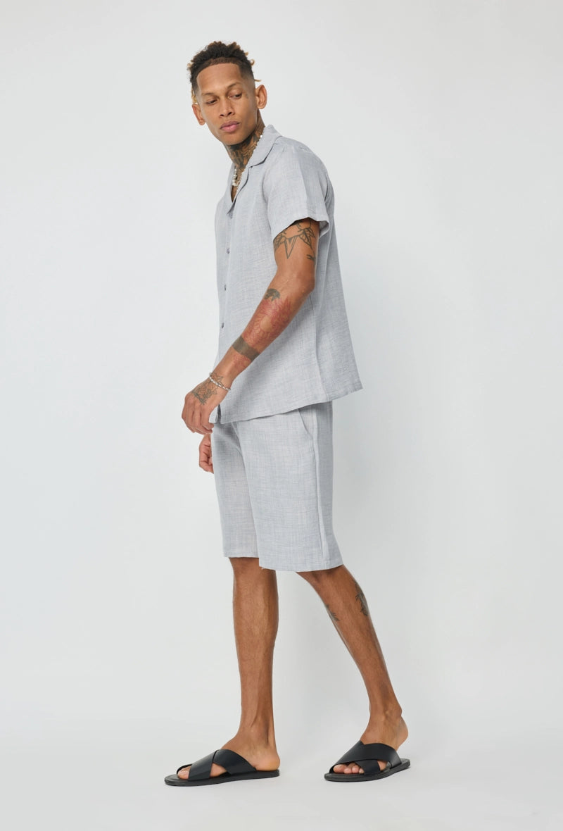 Ensemble chemise manches courtes short