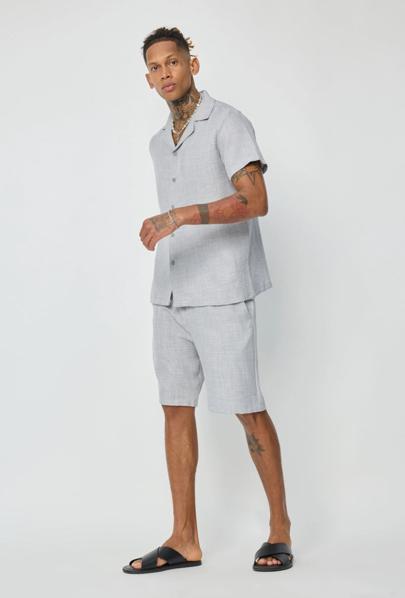 Ensemble chemise manches courtes short