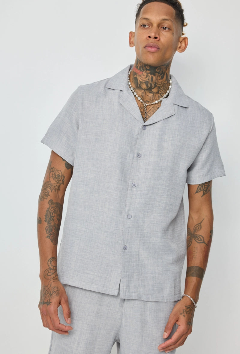 Ensemble chemise manches courtes short