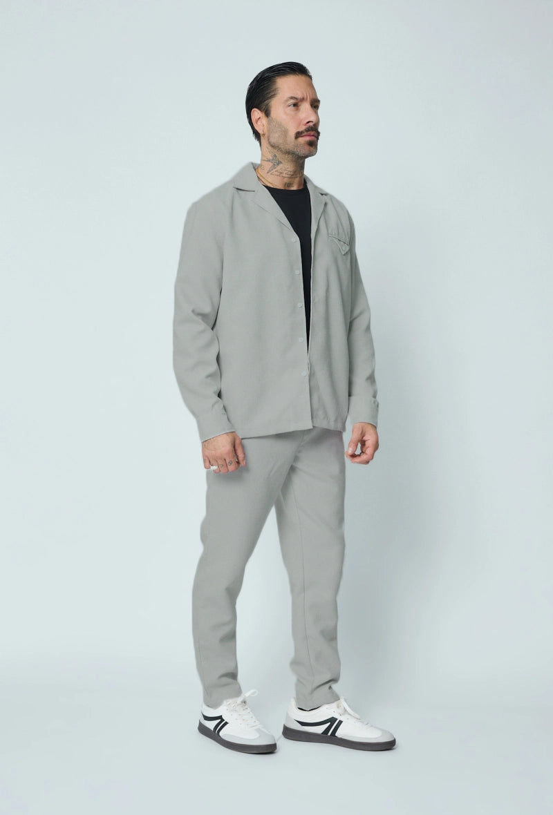 Long sleeve shirt pants set