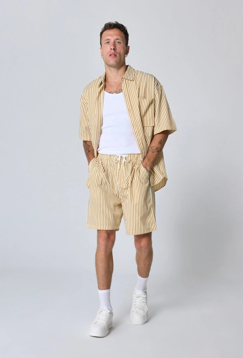 Ensemble chemise short à rayure