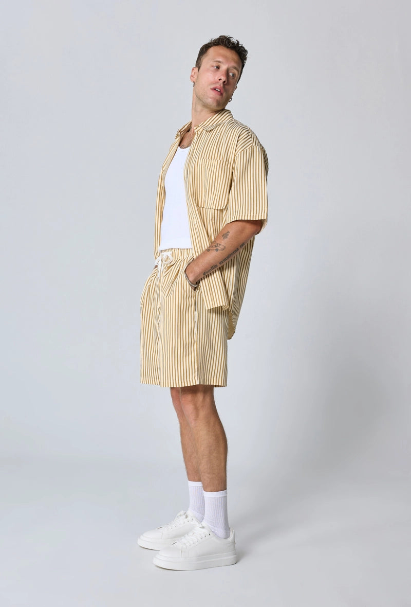 Ensemble chemise short à rayure