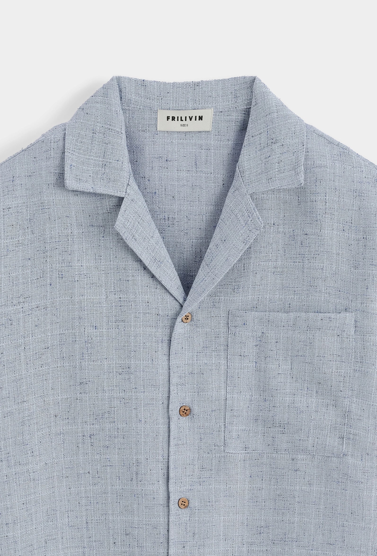 Plain short sleeve shirt shorts set