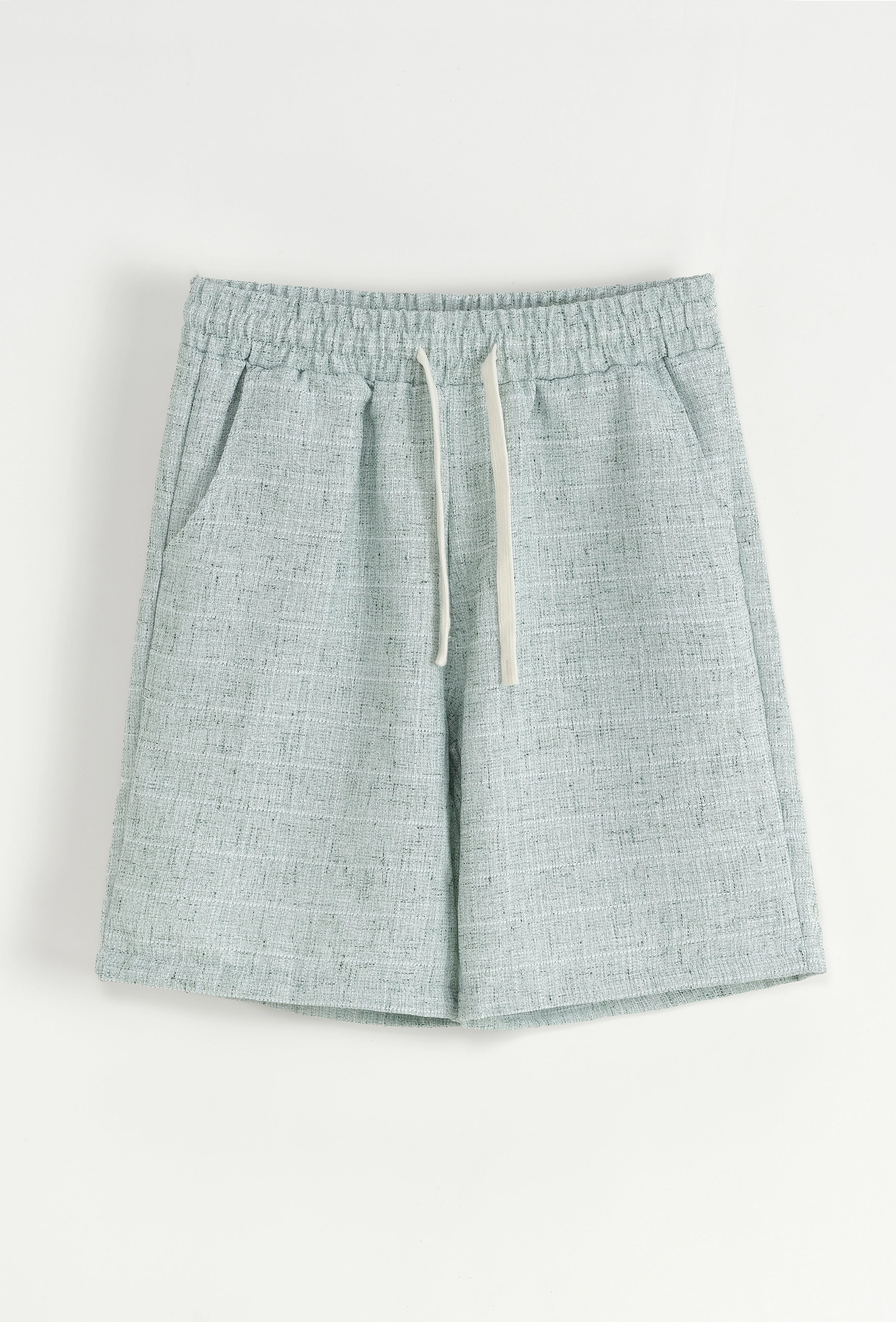 Plain short sleeve shirt shorts set