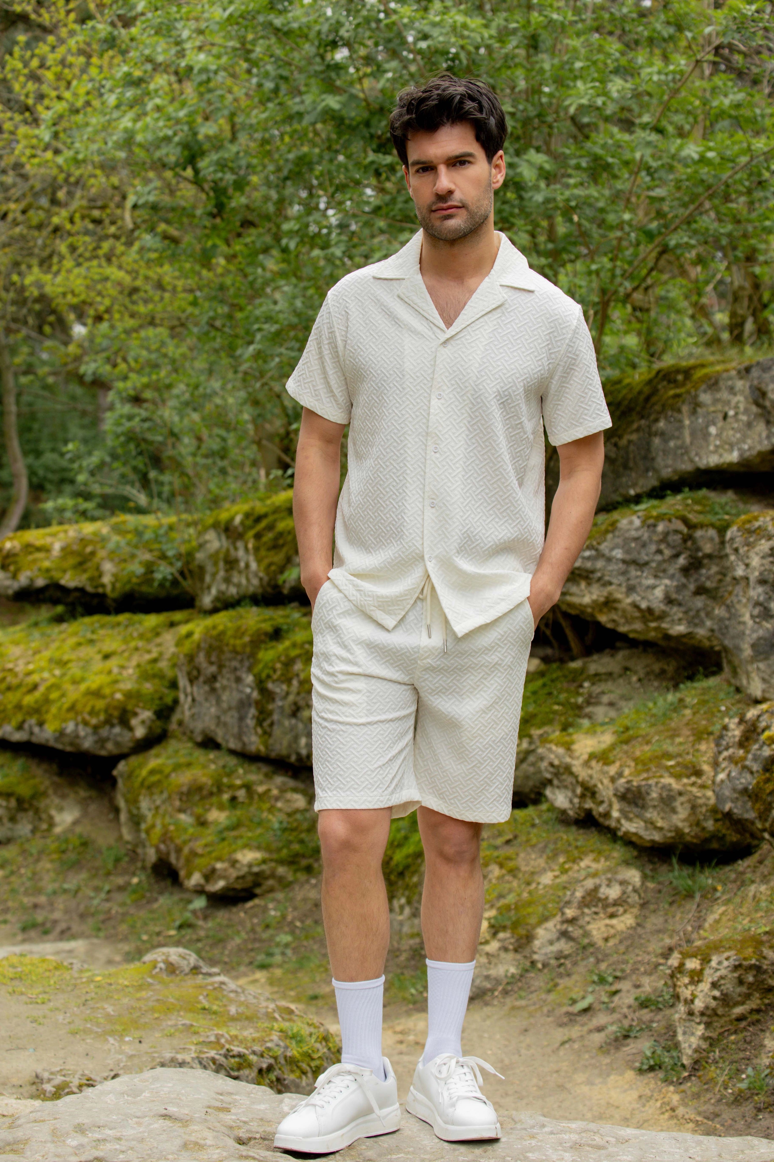Ensemble uni chemise short