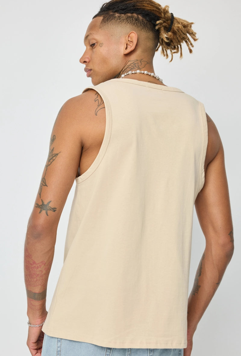 T-shirt uni sans manches
