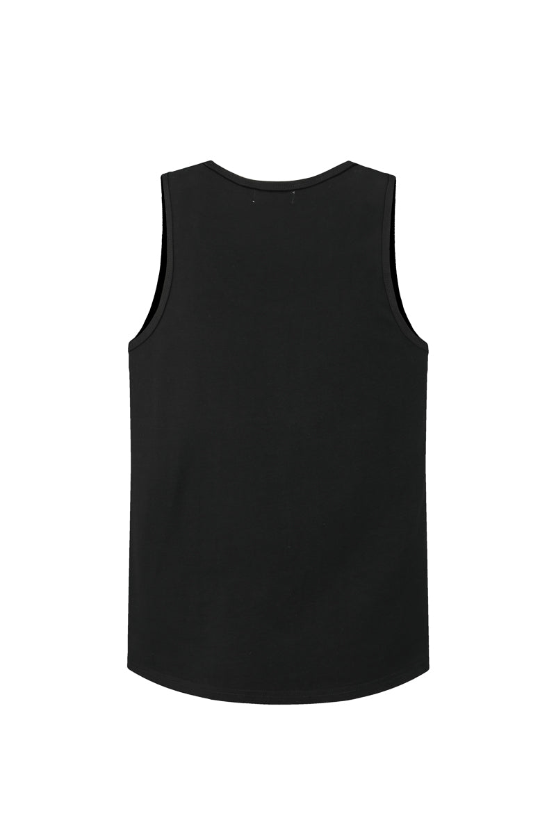 Plain sleeveless t-shirt