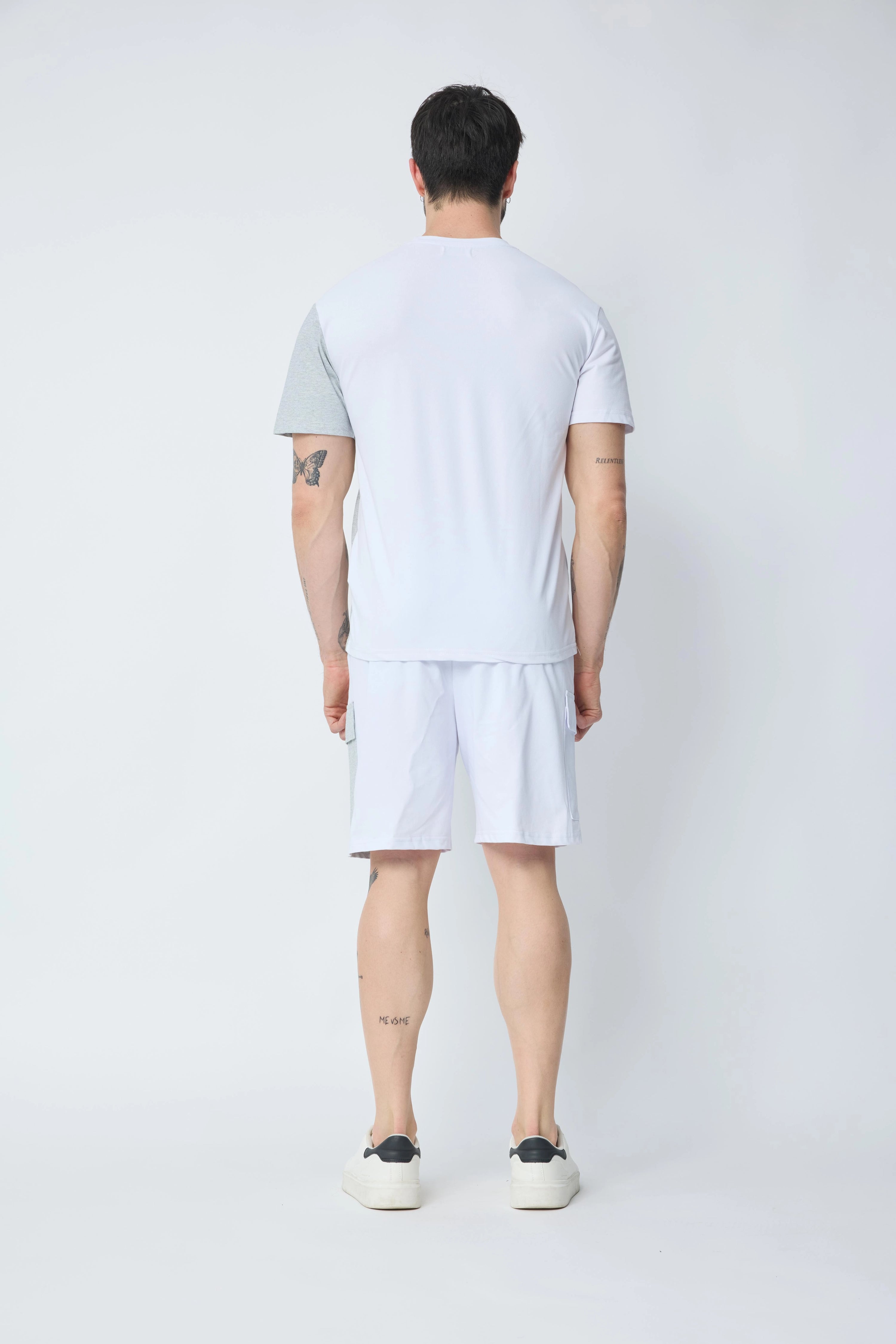 Ensemble t-shirt short bicolore