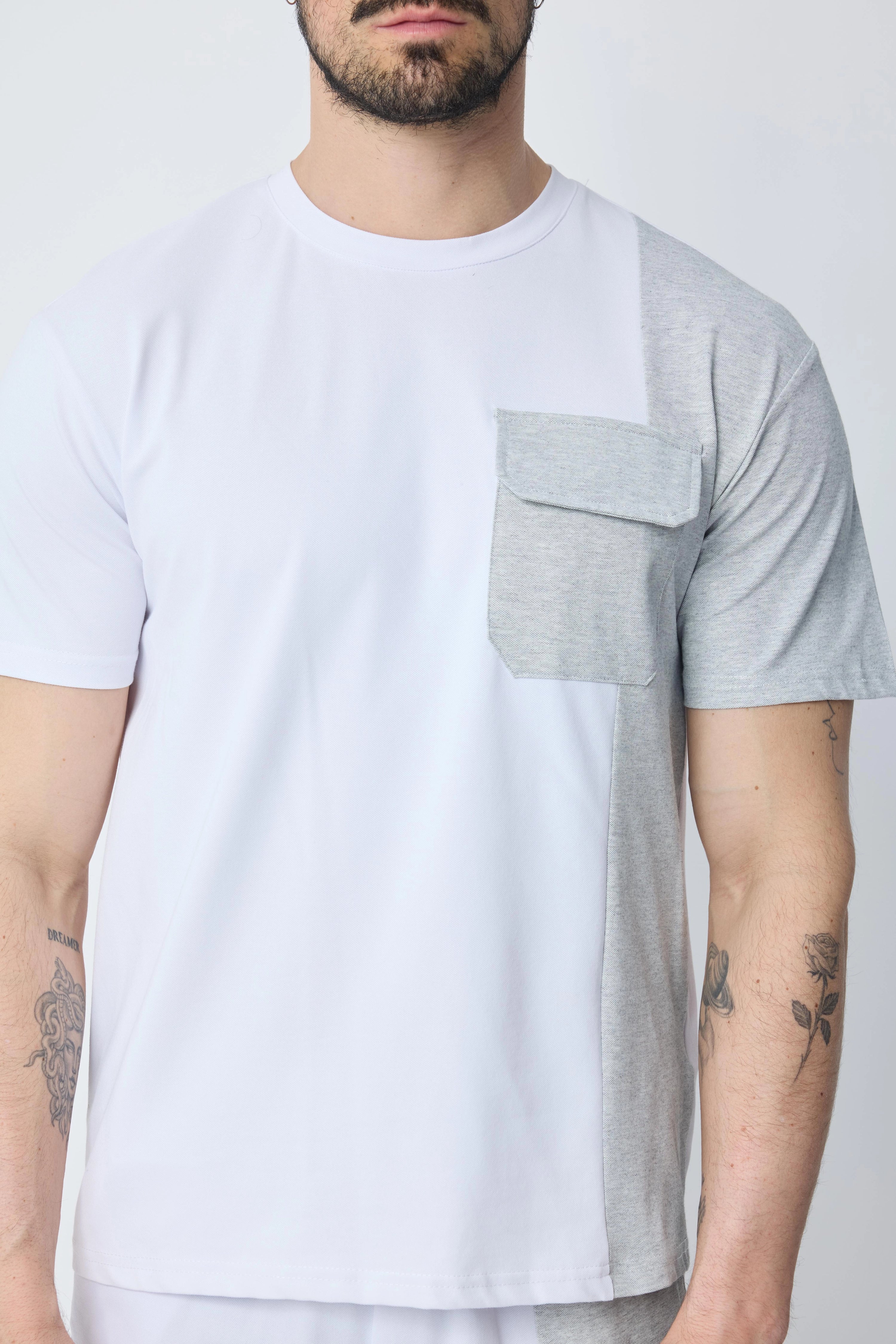 Ensemble t-shirt short bicolore