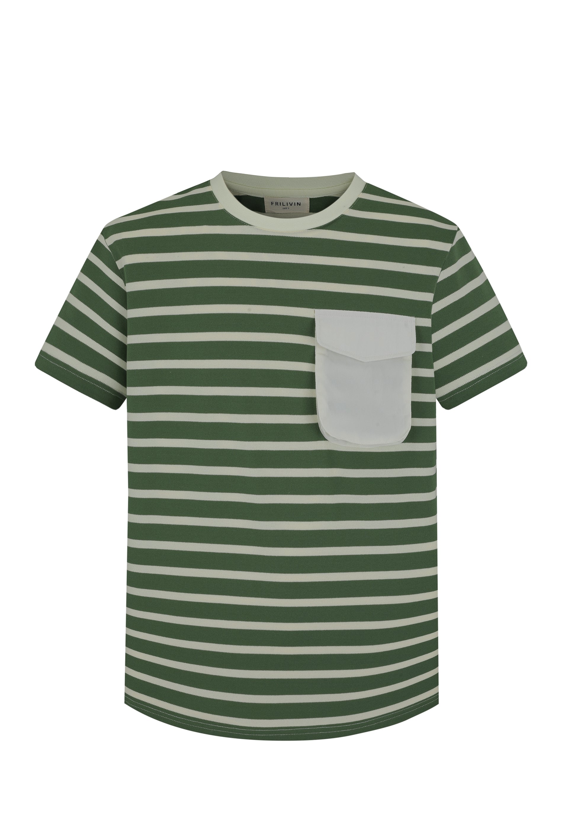 Short-sleeved striped t-shirt