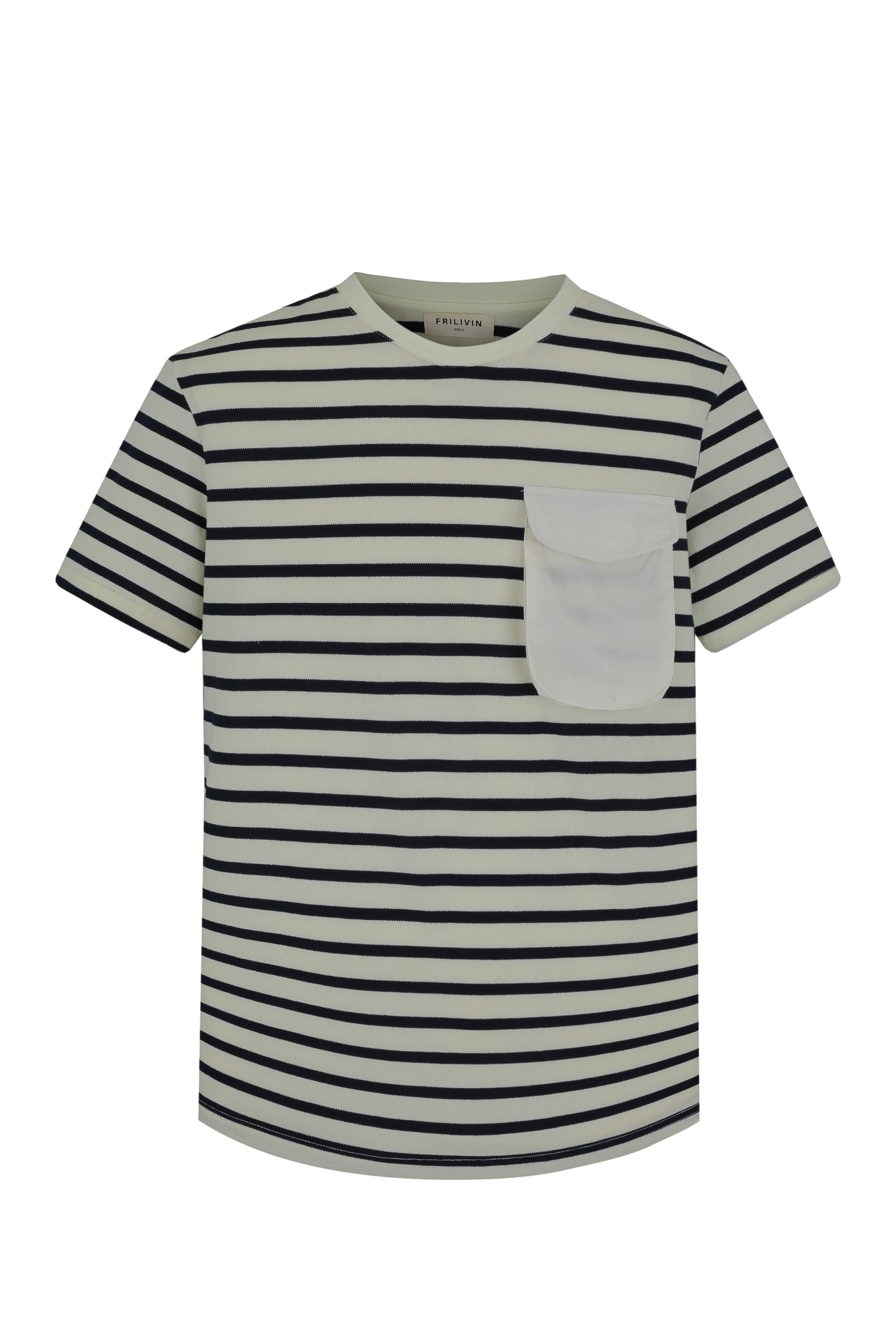 Short-sleeved striped t-shirt