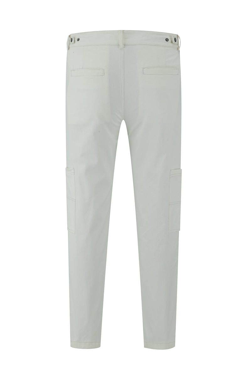 Plain topstitched pants