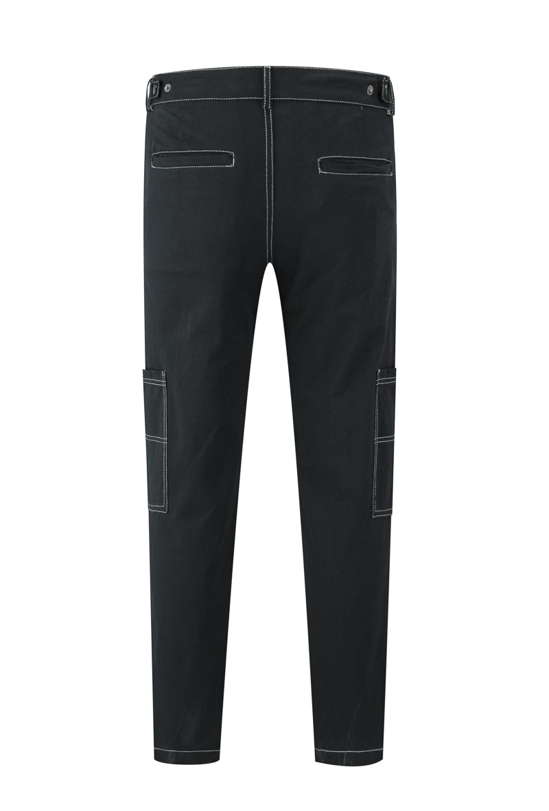 Plain topstitched pants