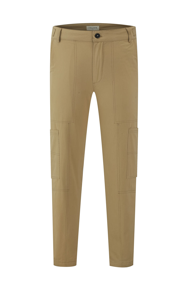 Pantalon uni surpiqué