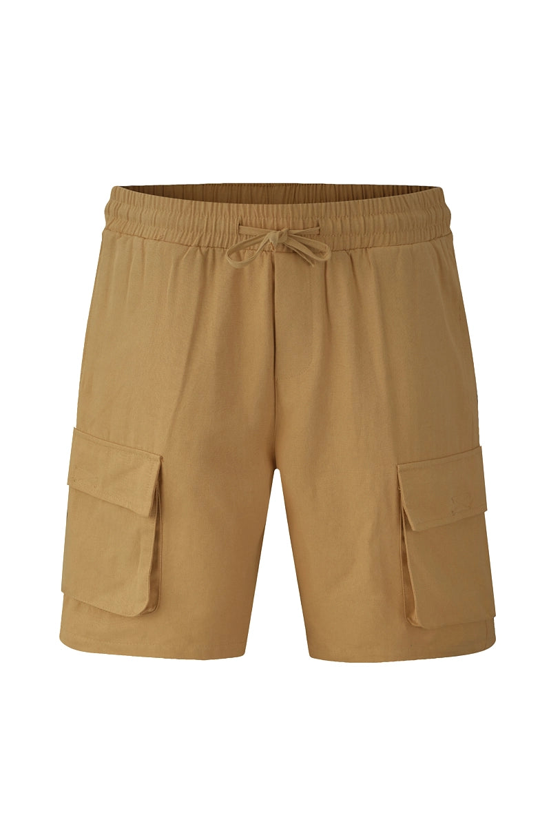 Plain straight cargo shorts