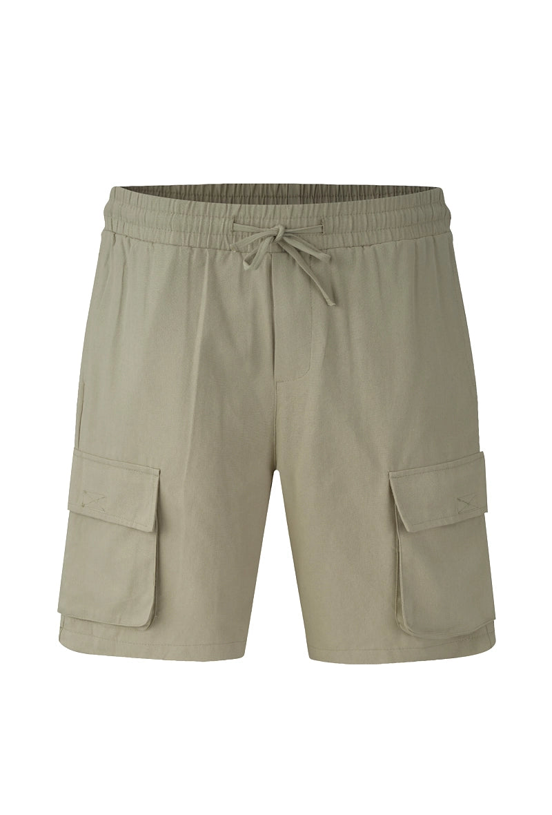 Short cargo droit uni